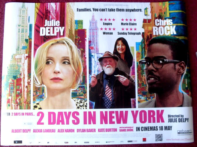 2 DAYS IN NEW YORK: UK Quad Film Poster