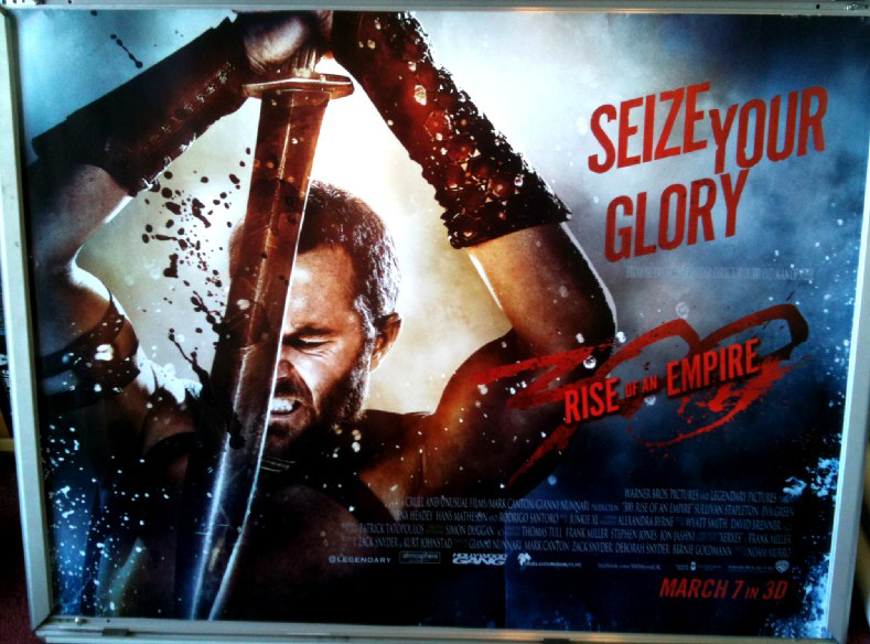300 RISE OF AN EMPIRE: Front View/Sword UK Quad Film Poster