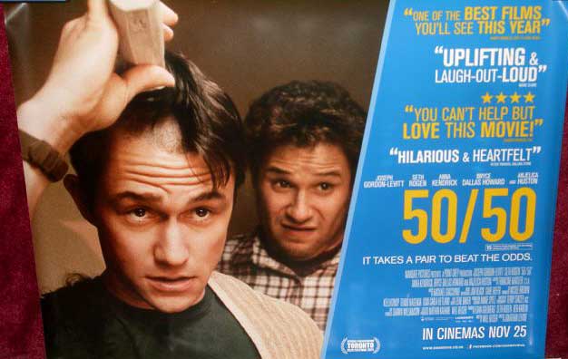 50/50: UK Quad Film Poster