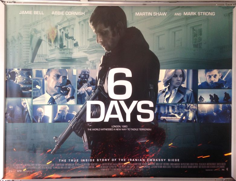 Cinema Poster: 6 DAYS 2018 (Quad) Jamie Bell Mark Strong Abbie Cornish Cinema Poster: 6 DAYS 2018 (Quad) Jamie Bell Mark Strong Abbie Cornish