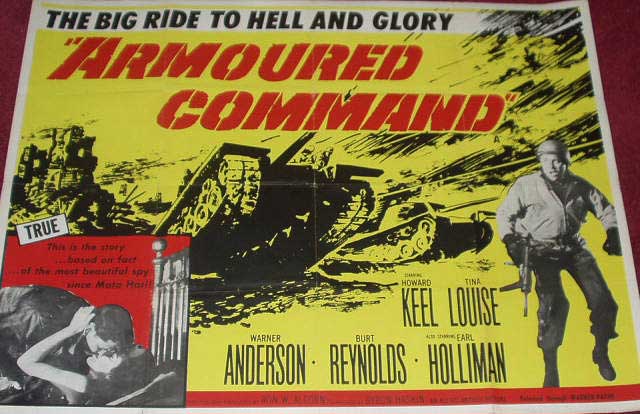 ARMOURED COMMAND: UK Quad Film Poster ARMOURED COMMAND: UK Quad Film Poster