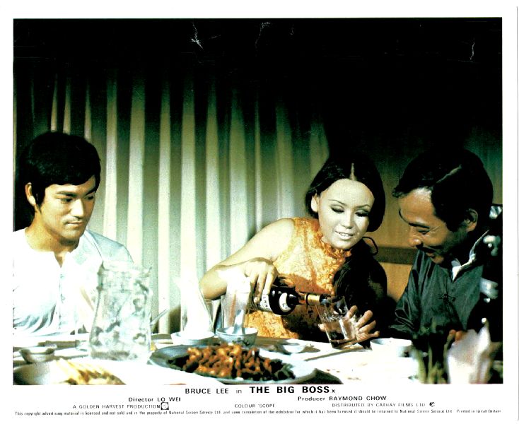 Cinema Lobby Card: BRUCE LEE - BIG BOSS, THE 1973 Bruce At Dining Table Cinema Lobby Card: BRUCE LEE - BIG BOSS, THE 1973 Bruce At Dining Table