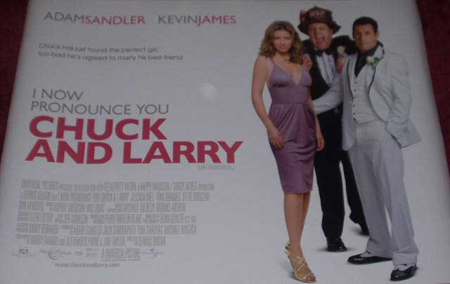 I NOW PRONOUNCE YOU CHUCK AND LARRY: Main UK Quad Film Poster