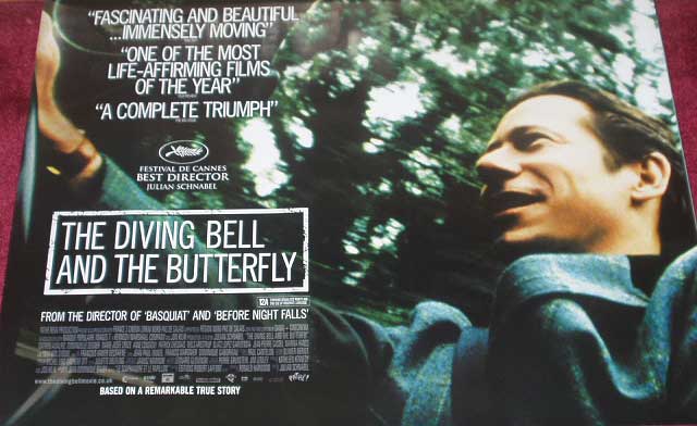DIVING BELL AND THE BUTTERFLY, THE: Amalric UK Quad Cinema Poster