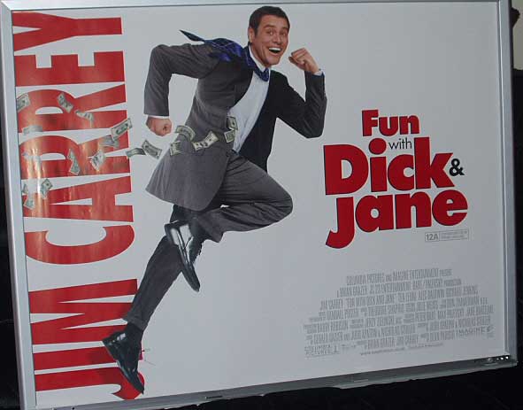FUN WITH DICK AND JANE: Main UK Quad Film Poster