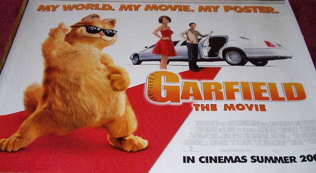 GARFIELD THE MOVIE: Main UK Quad Film Poster