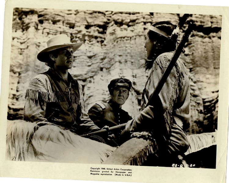 Publicity Photo/Still: GEORGE MONTGOMERY - INDIAN SCOUT 1950 On Horse