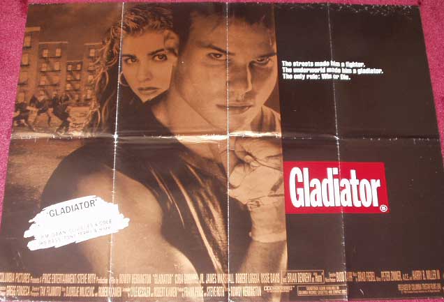 GLADIATOR (1992): Main UK Quad Film Poster