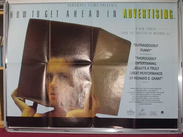 HOW TO GET AHEAD IN ADVERTISING: Main UK Quad Film Poster HOW TO GET AHEAD IN ADVERTISING: Main UK Quad Film Poster