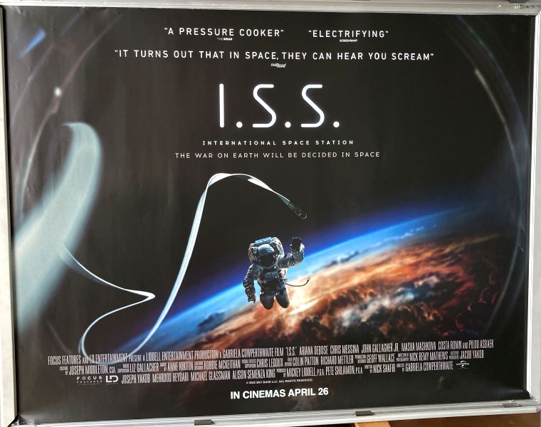 Cinema Poster: I.S.S. THE INTERNATIONAL SPACE STATION 2024 (Quad) Ariana DeBose Chris Messina