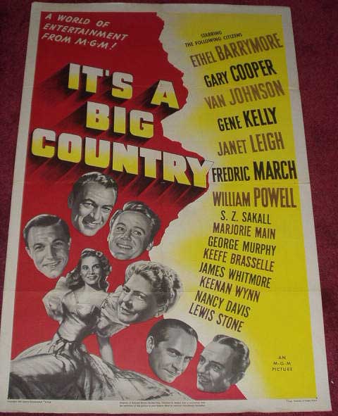 IT'S A BIG COUNTRY: Main One Sheet Film Poster