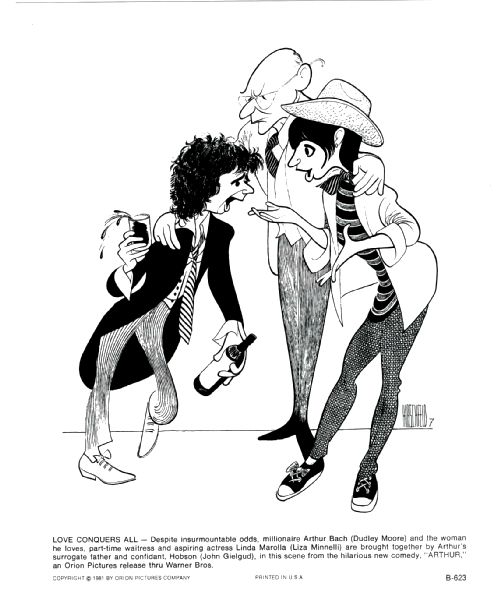 Publicity Photo/Still: LIZA MINNELLI - ARTHUR 1982 B-623 Cartoon Publicity Photo/Still: LIZA MINNELLI - ARTHUR 1982 B-623 Cartoon