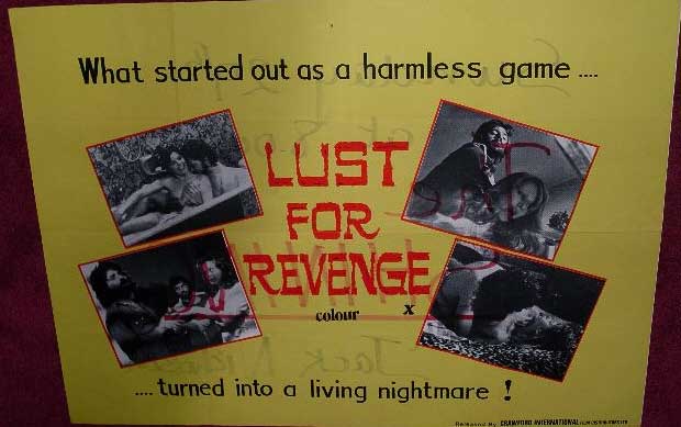 LUST FOR REVENGE: UK Quad Film Poster