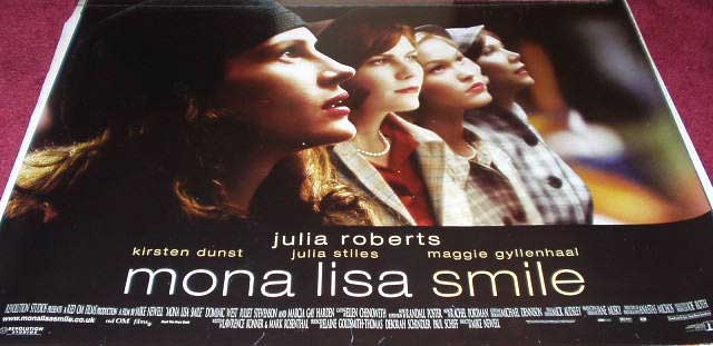 MONA LISA SMILE: Main UK Quad Film Poster