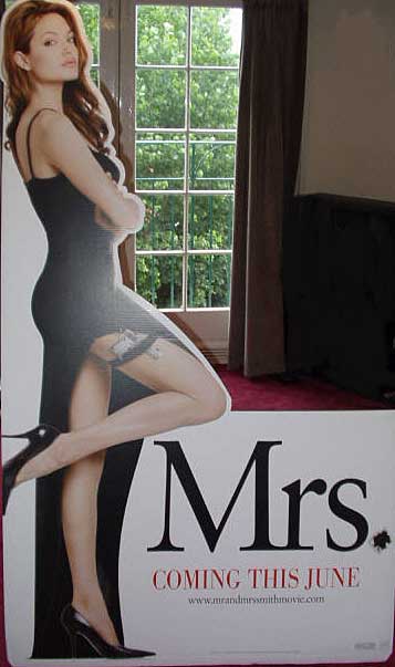 MR. AND MRS. SMITH: Mrs Smith/Angelina Jolie Standee