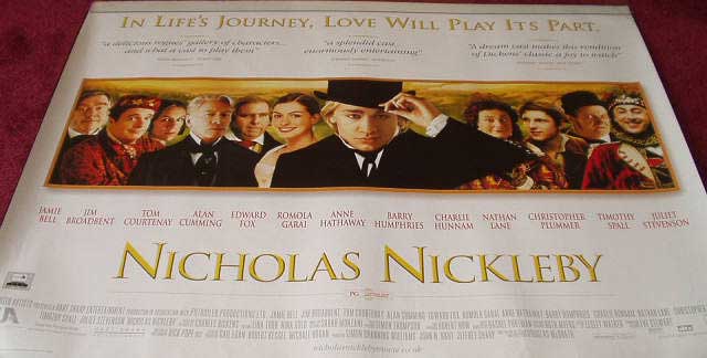 NICHOLAS NICKLEBY: Main UK Quad Film Poster