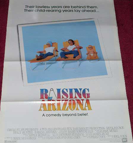 RAISING ARIZONA: Main One Sheet Film Poster RAISING ARIZONA: Main One Sheet Film Poster