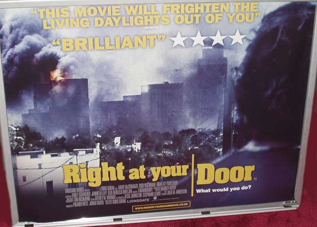 RIGHT AT YOUR DOOR: Main UK Quad Film Poster