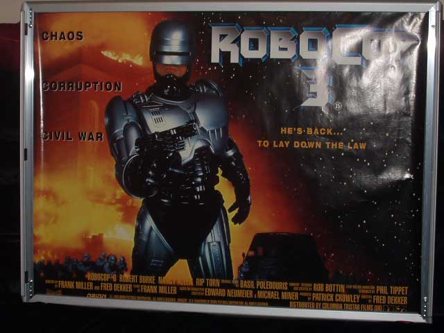 ROBOCOP 3: Main UK Quad Film Poster