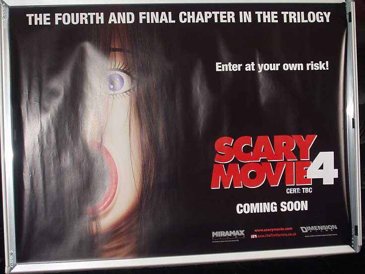 SCARY MOVIE 4: The Ring Advance UK Quad Film Poster