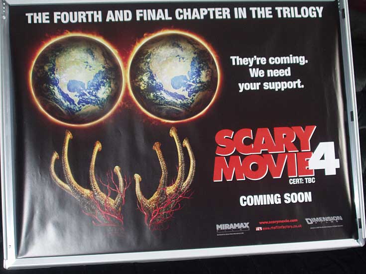 SCARY MOVIE 4: War of the Worlds Advance UK Quad Film Poster
