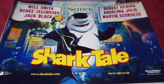 SHARK TALE: Main UK Quad Film Poster