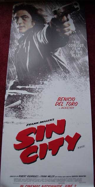 SIN CITY: Jackie Boy/Del Toro Panel Film Poster