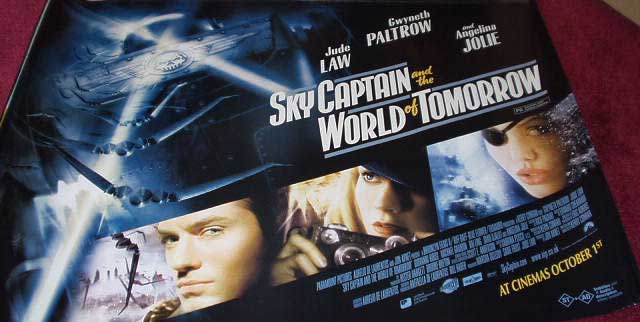 SKY CAPTAIN AND THE WORLD OF TOMORROW: Main UK Quad Film Poster