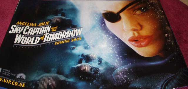 SKY CAPTAIN AND THE WORLD OF TOMORROW: Angelina Jolie Character Quad Film Poster