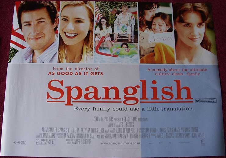 SPANGLISH: Main UK Quad Film Poster