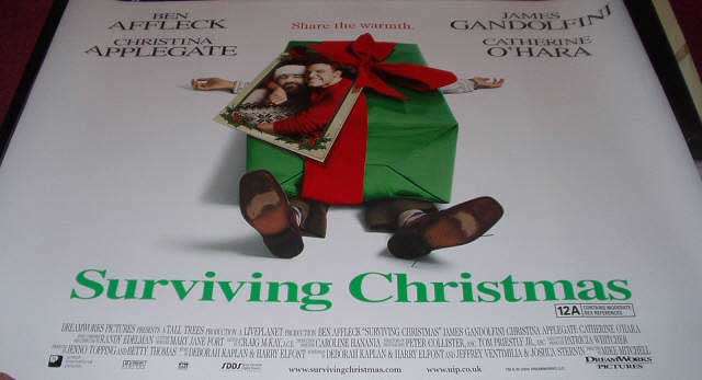 SURVIVING CHRISTMAS: Main UK Quad Film Poster
