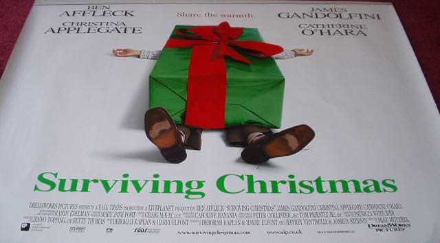 SURVIVING CHRISTMAS: Advance UK Quad Film Poster
