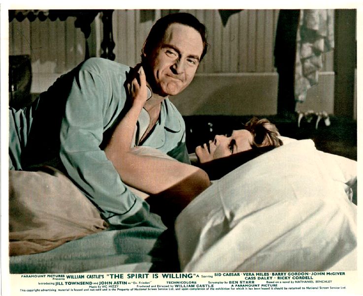 Cinema Lobby Card: SPIRIT IS WILLING, THE 1967 (GB COUPLE ON BED) William Castle