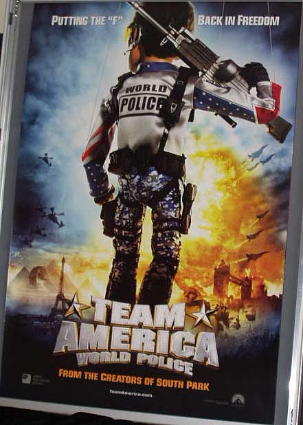 TEAM AMERICA WORLD POLICE: Advance UK Quad Film Poster