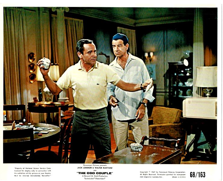 Cinema Lobby Card: ODD COUPLE, THE 1968 (US JL THROWING CUP) Jack Lemmon