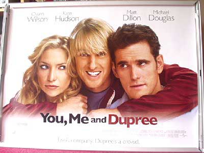 YOU, ME AND DUPREE: Advance UK Quad Film Poster