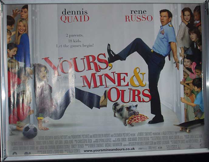 YOURS, MINE & OURS: Main UK Quad Film Poster