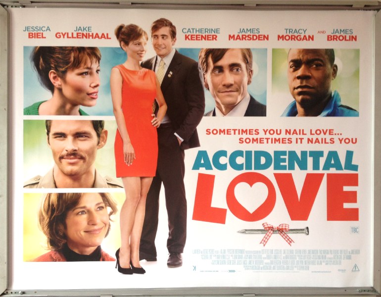 Cinema Poster: ACCIDENTAL LOVE 2015 (Quad) Jessica Biel Jake Gyllenhaal
