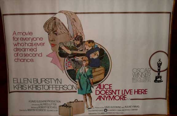 ALICE DOESN'T LIVE HERE ANYMORE: UK Quad Film Poster