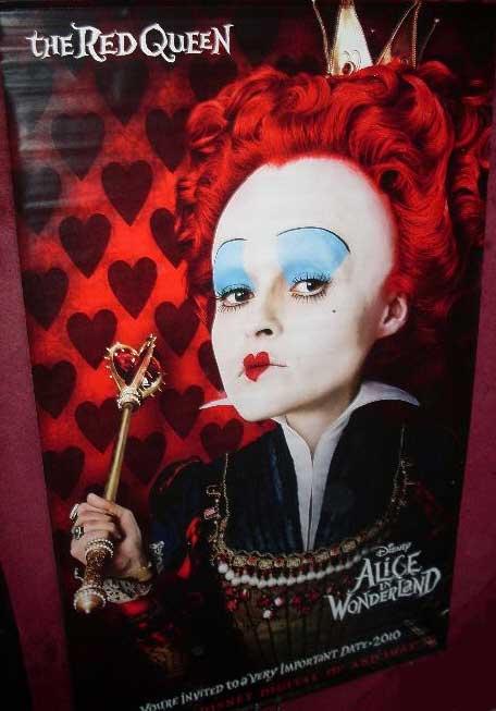 ALICE IN WONDERLAND: Red Queen (Helena Bonham Carter) Cinema Banner