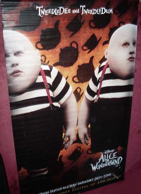 ALICE IN WONDERLAND: Tweedle Dum (Matt Lucas) Cinema Banner