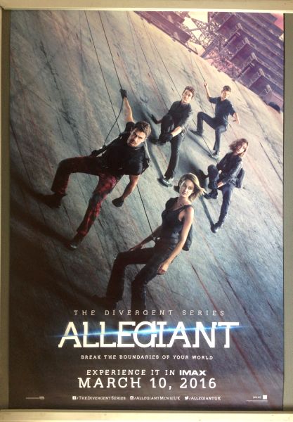 Cinema Poster: ALLEGIANT 2016 (Advance One Sheet) Shailene Woodley Zo Kravitz