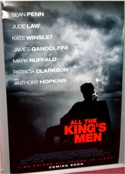 ALL THE KING'S MEN: One Sheet Film Poster