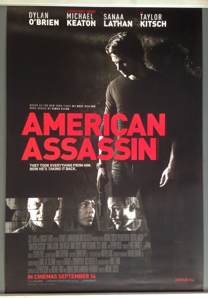 Cinema Poster: AMERICAN ASSASSIN 2017 (One Sheet) Dylan O'Brien Michael Keaton
