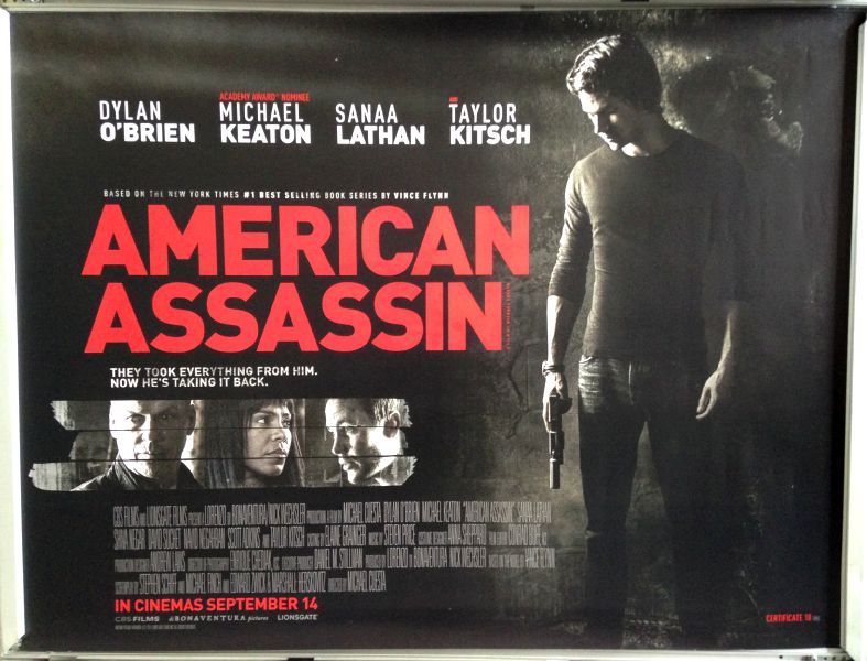 Cinema Poster: AMERICAN ASSASSIN 2017 (Quad) Dylan O'Brien Michael Keaton