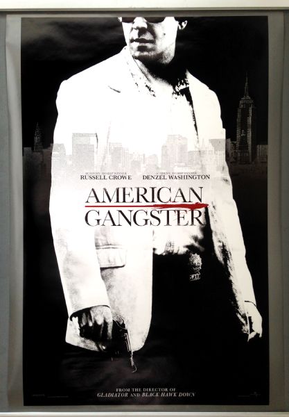 Cinema Poster: AMERICAN GANGSTER 2007 (Russell Crowe One Sheet) Denzel Washington 