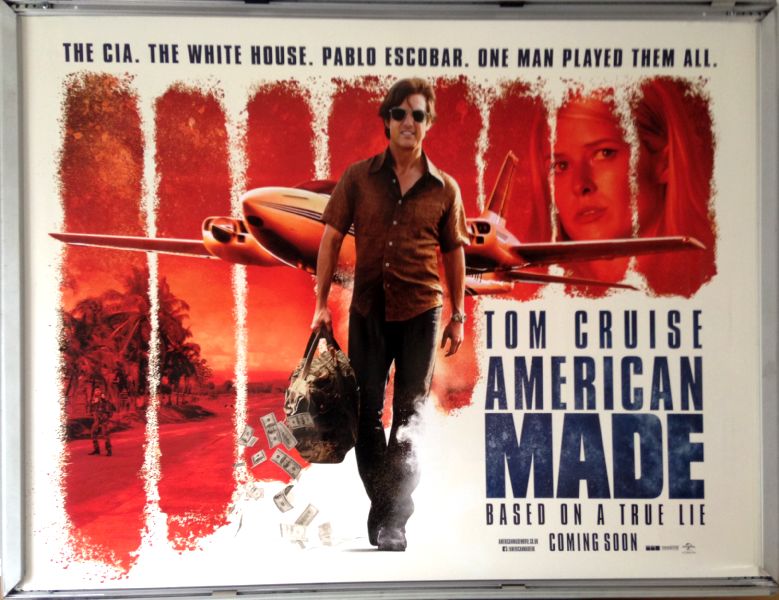 Cinema Poster: AMERICAN MADE 2017 (Quad) Tom Cruise Domhnall Gleeson Sarah Wright