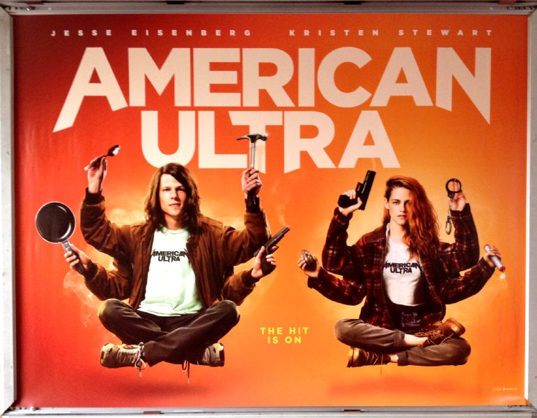 Cinema Poster: AMERICAN ULTRA 2015 (Quad) Jesse Eisenberg Kristen Stewart