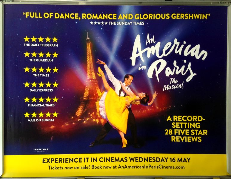 Cinema Poster: AN AMERICAN IN PARIS 2018 (Live Beamback Quad)