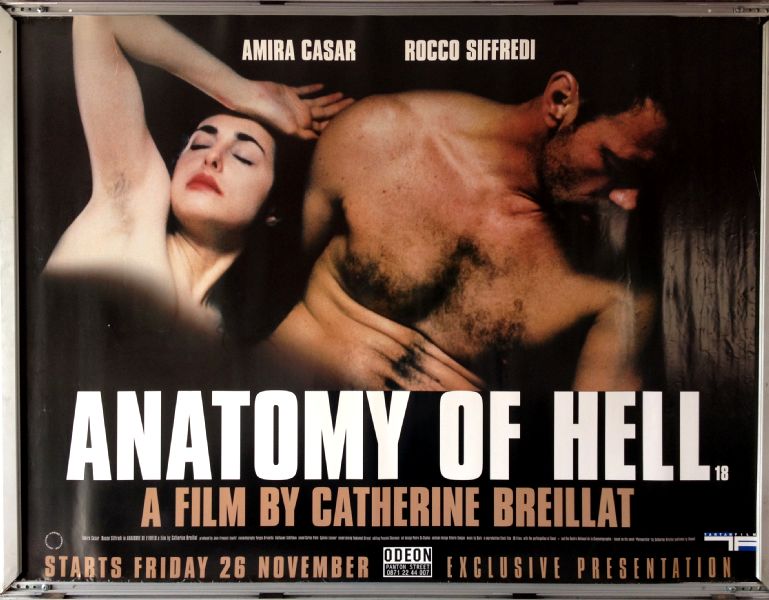 Cinema Poster: ANATOMY OF HELL  2004 (Quad) Amira Casar Rocco Siffredi